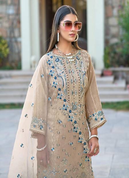 R 1261 By Shree Organza Embroidery Pakistani Readymade Suits Wholesale Clothing Distributors In India
