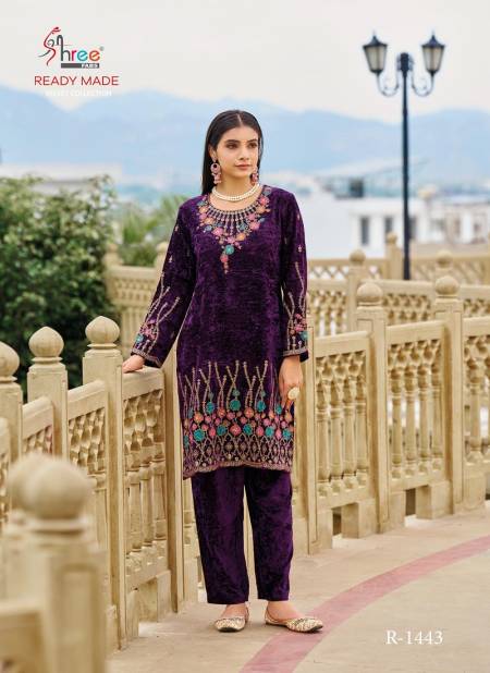 R 1443 By Shree Velvet Designer Pakistani Top With Bottom Wholesale Shop In Surat