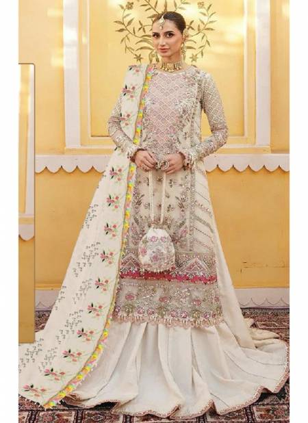 R 597 By Ramsha Organza Embroidery Pakistani Suits Wholesale Shop In Surat