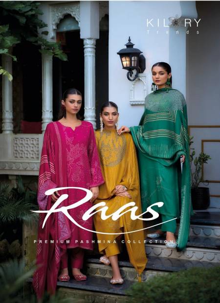 Raas by Kilory Viscose Pashmina Digital Printed Dress Material Wholesale Shop In Surat