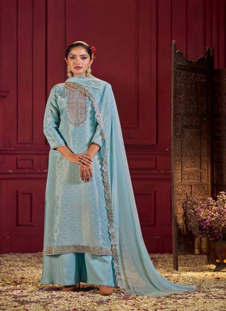 Rahi By Four Dots Organza Silk Designer Dress Material Wholesale Clothing Suppliers In India
