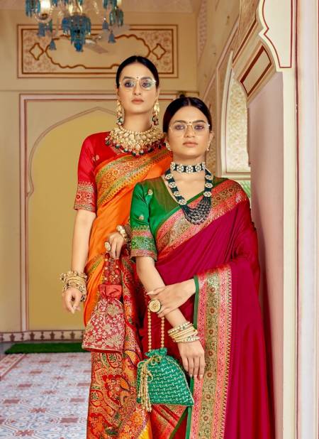 Rajpath Aarchi Silk Designer Fancy Wear Banarasi Silk Latest Saree Collection