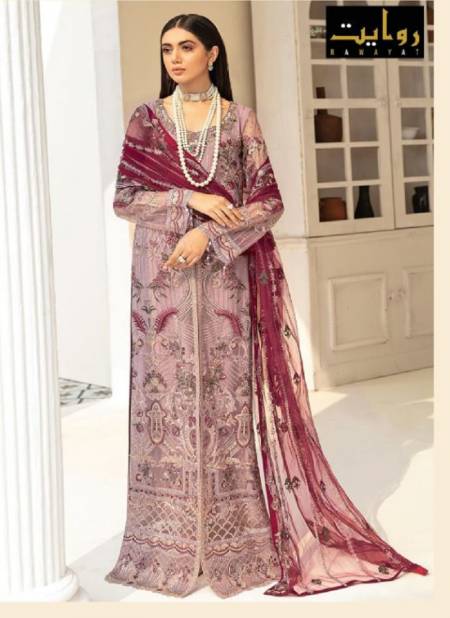 Rawayat Ramsha 6 New Festive Wear Georgette Embroidery Pakistani Salwar Kameez Collection