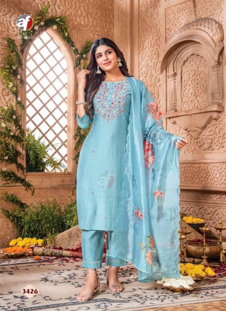 Real Touch Vol 3 By Anju Viscose Designer Kurti With Bottom Dupatta Wholesale Price In Surat