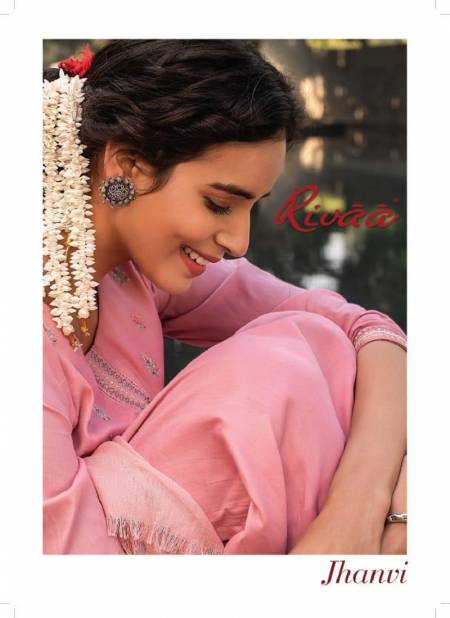 RIVAA JHANVI Latest Fancy Designer Heavy Casual Wear Jam Stain Embroidery Work Salwar Suit Collection