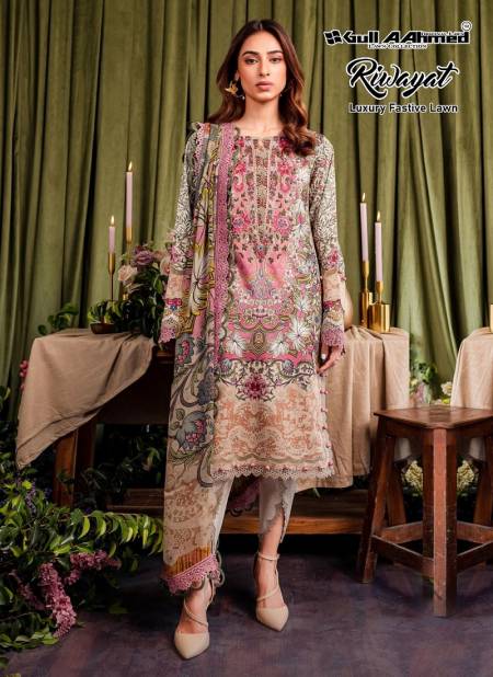 Riwayat Vol 5 By Gull A Ahmed Lawn Cotton Dress Material Wholesale Price In Surat

