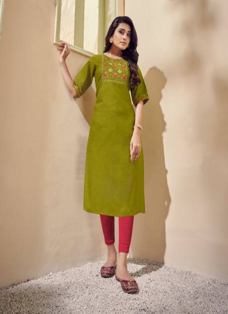 Riya Aarohi 2 New Designer Ethnic Wear Cotton Embroidery Kurti Collection