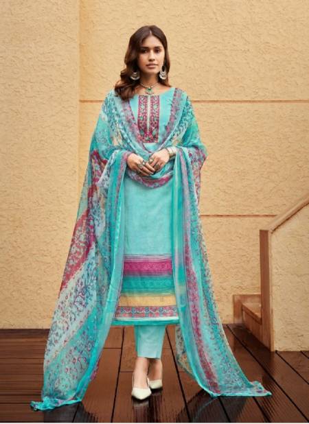 Romani Mirai Fancy Ethnic Wear Cambric Cotton Printed  Dress Material Collection