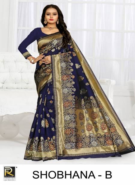 Ronisha Shobhana Latest Fancy Designer Silk Fancy Casual Festive Wear Saree Collection
