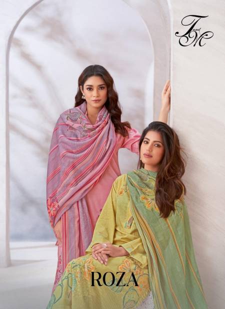 Roza By T And M Hand Work Digital Printed Dress Material Wholesale Price In Surat

