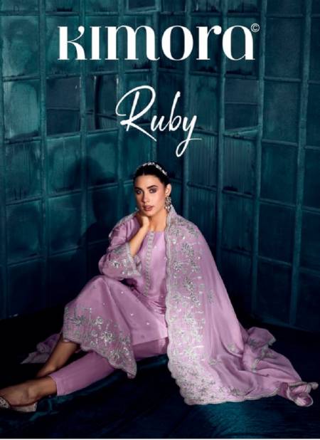 Ruby By Kimora Modal Silk Print Embroidered Designer Salwar Suits Wholesale Price In Surat
