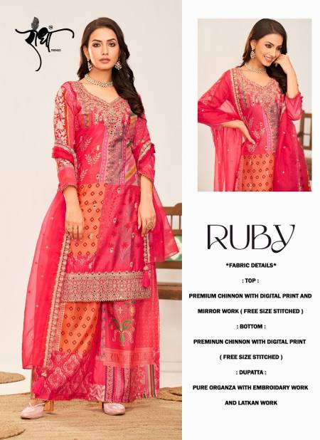 Ruby By Radha Chinon Digital Printed Salwar Kameez Wholesale Market In Surat
