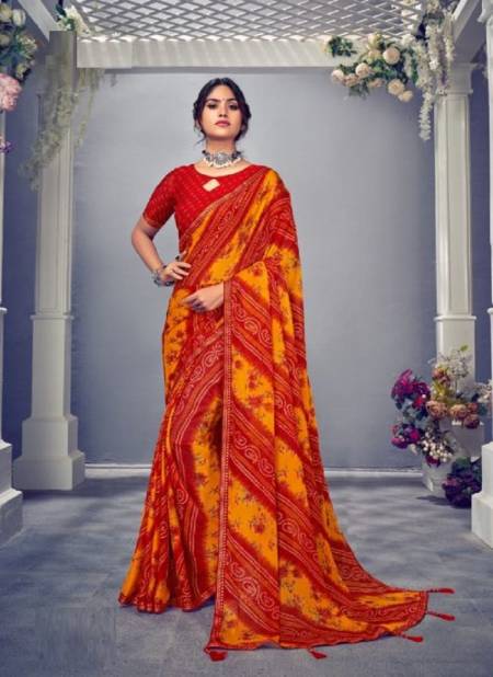 Ruchi Jalpari Vol 3 New Fancy Regular Wear Chiffon With Border Jari Saree Collection 