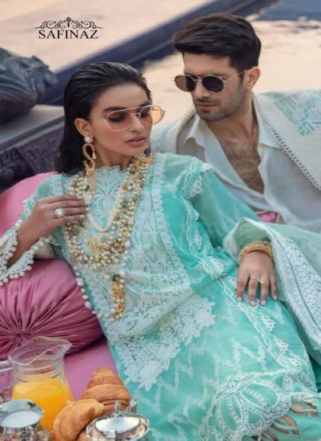 Safinaz Siffli 1 Latest Fancy Designer Heavy Festive Wear Cambric Cotton Pakistani Salwar Suits Collection

