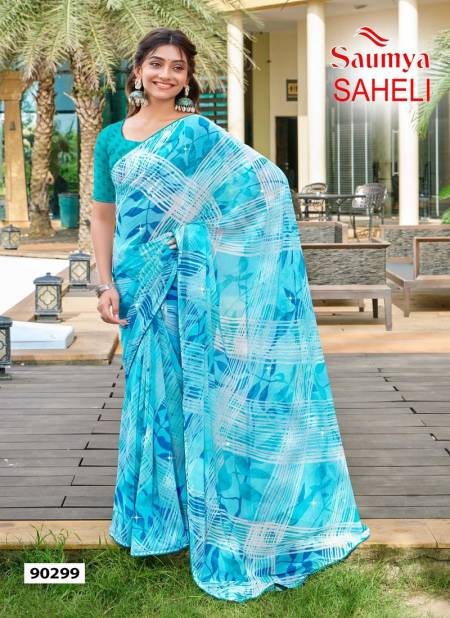 SAHELI Saheli By Saumya Weightless Printed Saree Suppliers In India