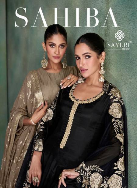 Sahiba By Sayuri Designer Heavy Pure Silk Readymade Suits Wholesale Clothing Distributors In India