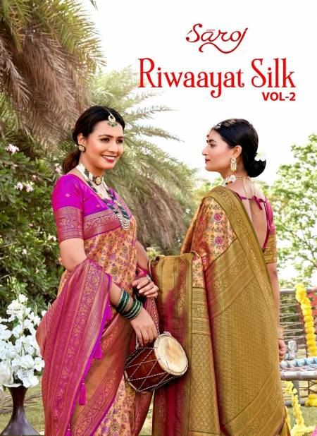 Saroj Riwaayat Silk Vol 2 Designer Silk Sarees Wholesale Shop In Surat
