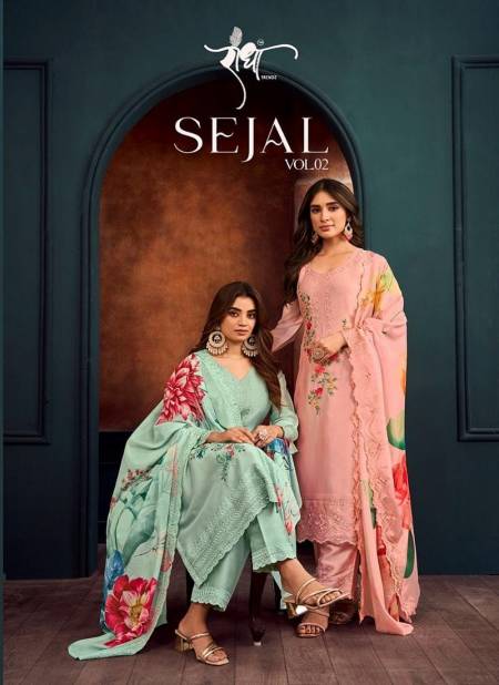 Sejal Vol 2 By Radha Trendz Georgette Embroidery Salwar Kameez Suppliers In India
