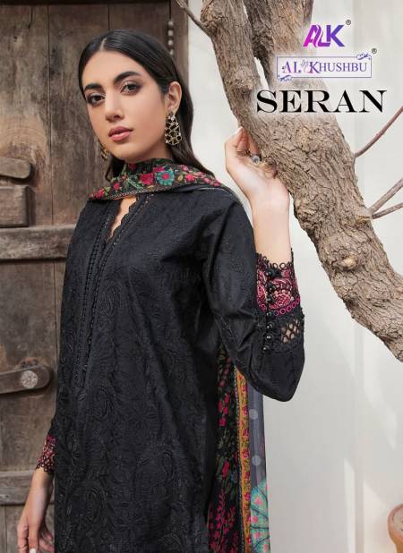 Seran Vol 1 By Alk Khushbu Cambric Cotton Embroidery Pakistani Suits Wholesale Price In Surat