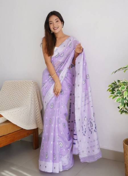 SF 618 Soft Cotton Lilan Designer Saree Wholesale Price In Surat
