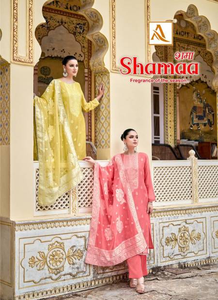 Shamaa 3 By Alok Suit Viscose Jacquard Designer Dress Material Wholesalers In Delhi