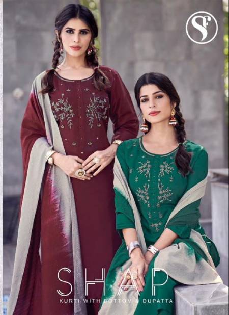 Shape By Sweety Chinon Silk Palazzo Readymade Suits Wholesale Price In Surat