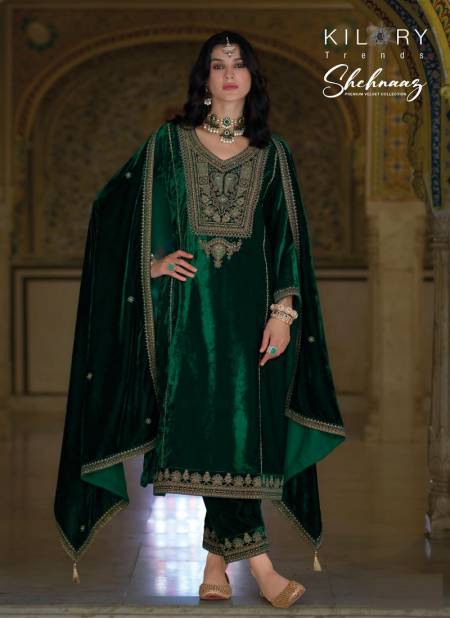 Shehnaaz By Kilory Winter Wear Silk Velvet Dress Material Wholesale Price In Surat
