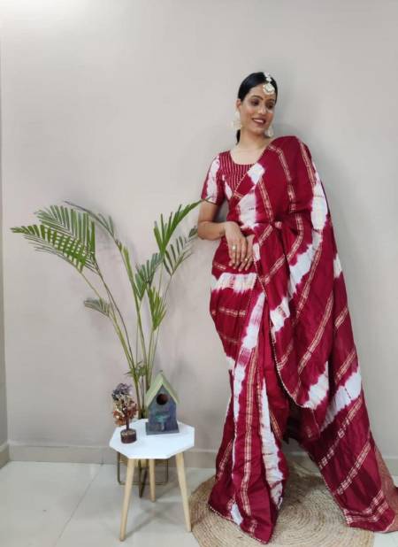 Shibori Viscose RTW By DAC Soft Rangoli Silk Designer Readymade Saree Manufacturers