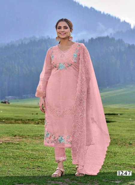 Shimmer Organza Kurti With Bottom Dupatta Wholesale Price In Surat