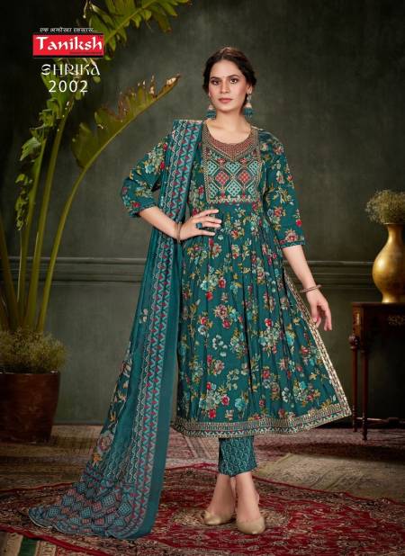 Shrika Vol 2 By Taniksh Muslin Printed Kurti With Bottom Dupatta Wholesale Market In Surat
