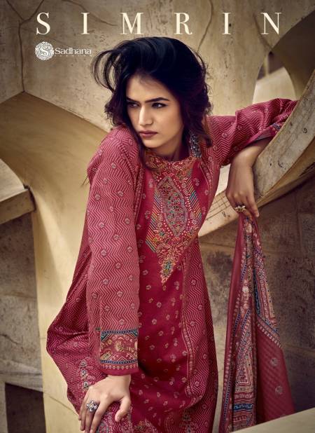Simrin By Sadhana Digital Printed Jam Cotton Dress Material Wholesale Shop In Surat