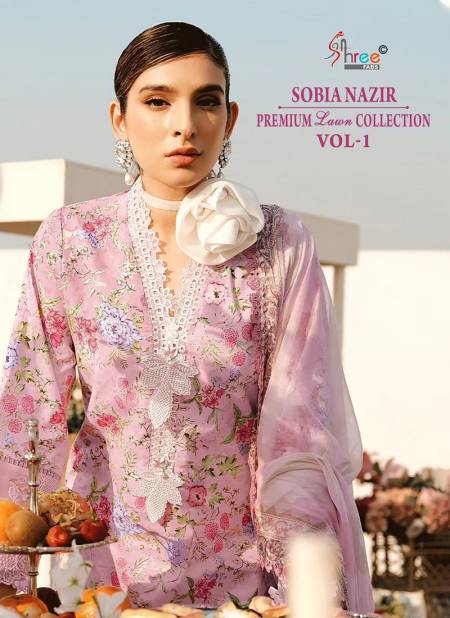 Sobia Nazir By Shree Premium Lawn Collection Vol 1 Cotton Pakistani Suit Wholesale Online
