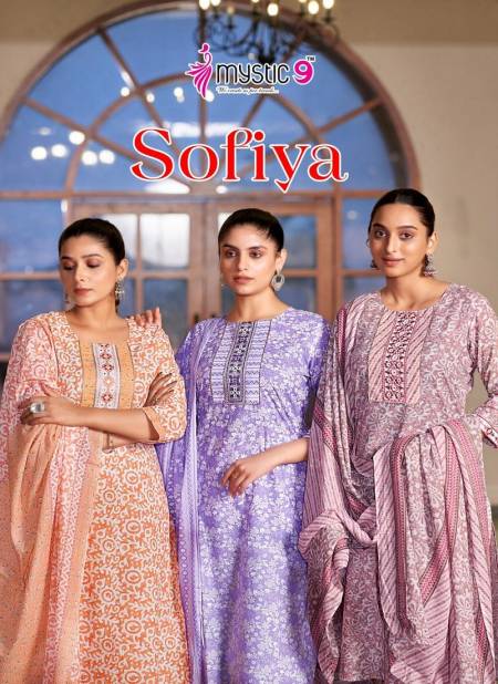 Sofiya Vol 1 By Mystic 9 Cotton Printed Kurti With Bottom Dupatta Wholesale Price In Surat