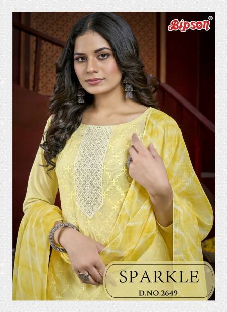 Sparkle 2649 By Bipson Designer Pure Cotton Dress Material Wholesale Shop In Surat