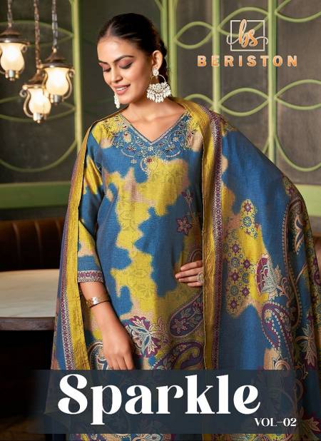 Sparkle Vol 2 By Beriston Viscose Silk Wholesale Kurti With Bottom Dupatta Manufactures