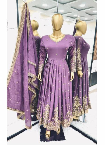 Sr 1632 Heavy Chinnon Silk Anarkali Wholesale Readymade Suits Manufacturers