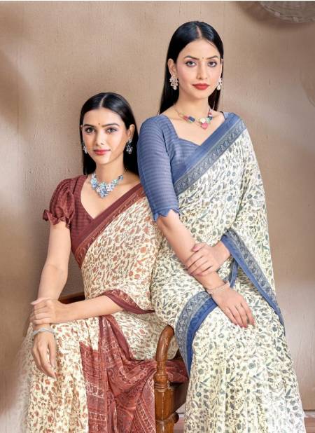 Star Chiffon 161 By Ruchi Printed Daily Wear Printed Sarees For Bussiness Wholesale Online