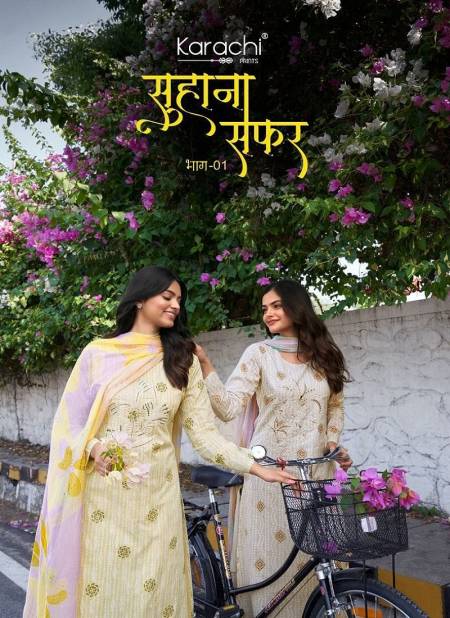 Suhana Safar Vol 1 By Kesar Printed Lawn Cotton Dress Material Wholesale Online
