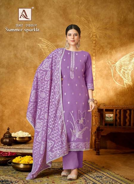 Summer Sparkle By Alok Designer Jacquard Dress Material Wholesale Market In Surat