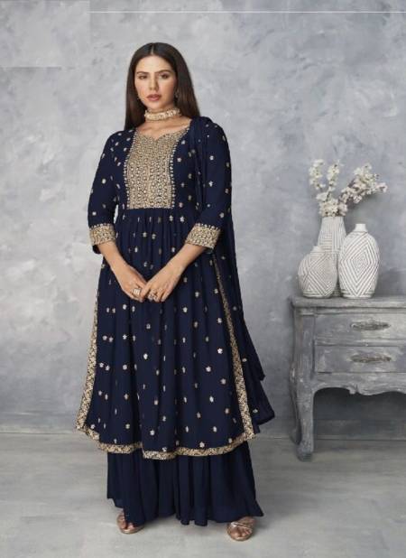 Super Hit 8584 Fancy Wedding Wear Georgette Heavy Embroidery Salwar Kameez