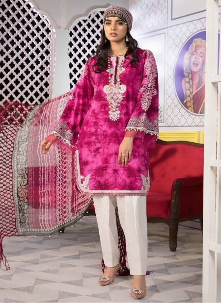Taj 517 And 518 Heavy Embroidery Cotton Pakistani Salwar Suits Wholesale Shop In Surat
