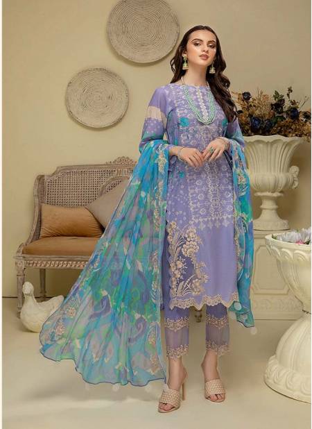 Taj 541 Embroidery Printed Cotton Pakistani Suits Wholesale Shop In Surat
