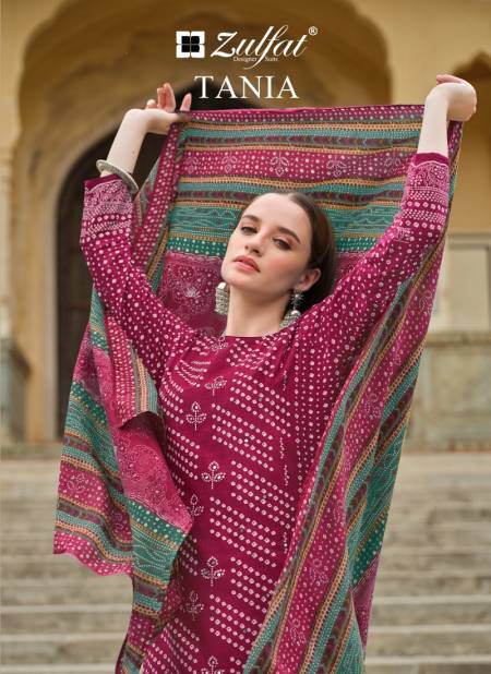 Tania By Zulfat Pure Cotton Printed Dress Material Wholesale Shop In Surat