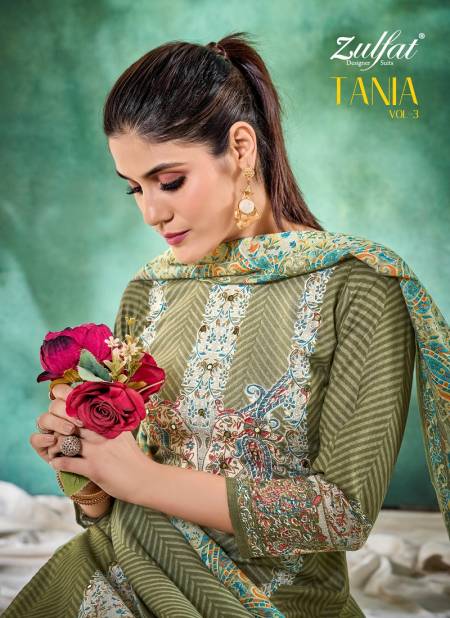 Tania Vol 3 By Zulfat Handwork Cotton Printed Dress Material Collection

