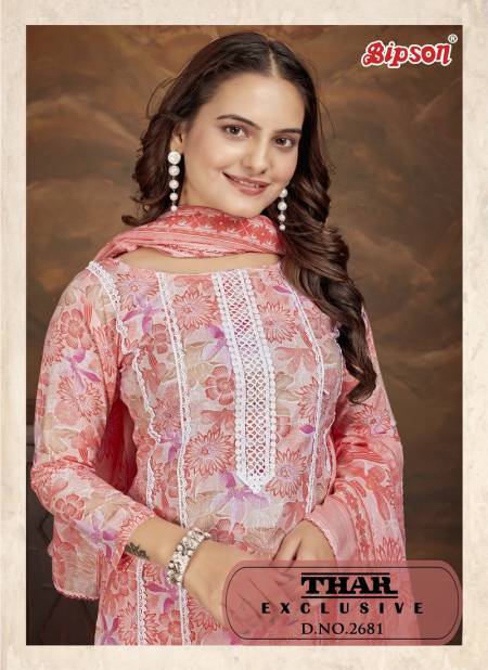 Thar Exclusive 2681 Bipson Gold Print Cotton Dress Material Wholesale Shop In Surat