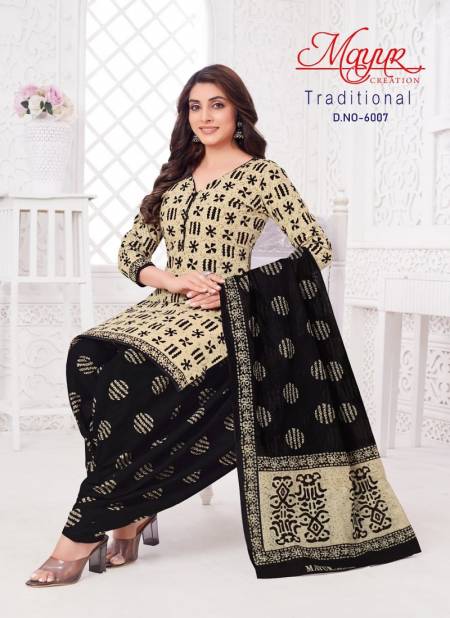 Traditional Vol 6 By Mayur Printed Cotton Dress Material Wholesale Shop In Surat
