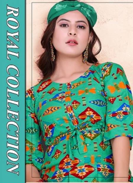 Trendy Flyer 2 Latest Fancy Rayon Regular Casual Wear Printed Kurtis Collection
