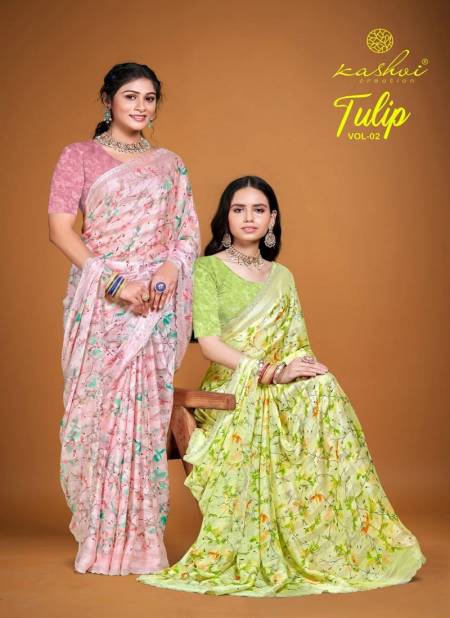 Tulip Vol 02 By Kashvi Rimzim Printed Daily Wear Sarees Wholesale Price in Surat