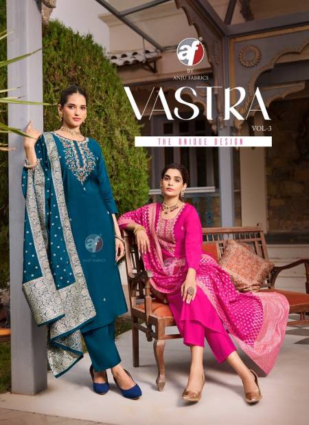 Vastra Vol 3 By Anju Roman Silk Designer Readymade Suits Wholesale Shop In Surat
