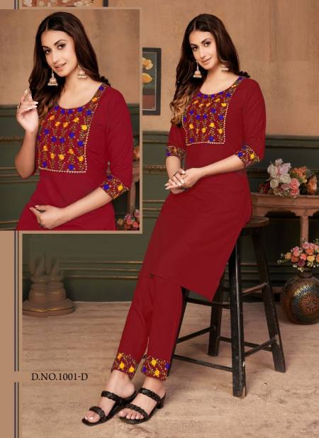 Vff Rim Zim Cotton Embroidery Casual Daily Wear Kurti Collection